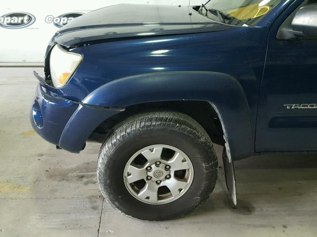 5TELU42N56Z211656 - 2006 TOYOTA TACOMA DOU BLUE photo 9