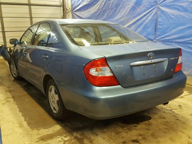 4T1BF30K73U566871 - 2003 TOYOTA CAMRY LE BLUE photo 3