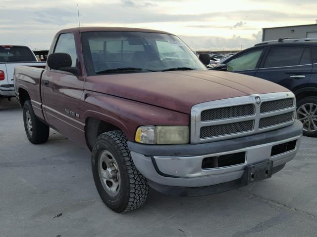 1B7HC16XX1S331565 - 2001 DODGE RAM 1500 MAROON photo 1