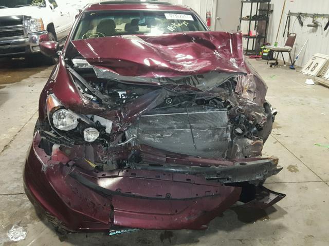 1HGCP2F83CA058069 - 2012 HONDA ACCORD EXL MAROON photo 9