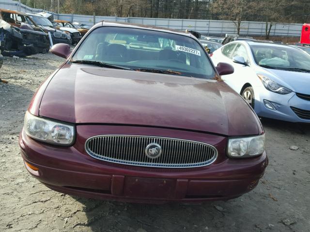 1G4HP54K424110323 - 2002 BUICK LESABRE CU BURGUNDY photo 9