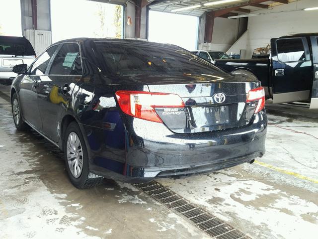 4T1BF1FK0DU721533 - 2013 TOYOTA CAMRY L BLACK photo 3