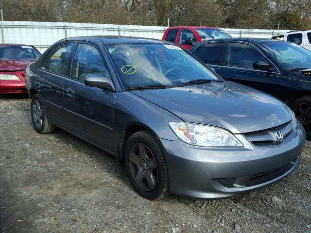 2HGES26704H550771 - 2004 HONDA CIVIC EX GRAY photo 1