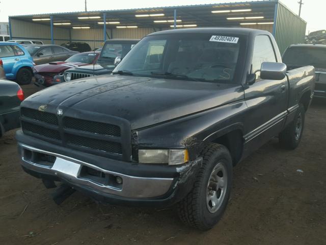 1B7HC16Y8VS222245 - 1997 DODGE RAM 1500 BLACK photo 2