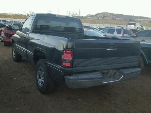 1B7HC16Y8VS222245 - 1997 DODGE RAM 1500 BLACK photo 3