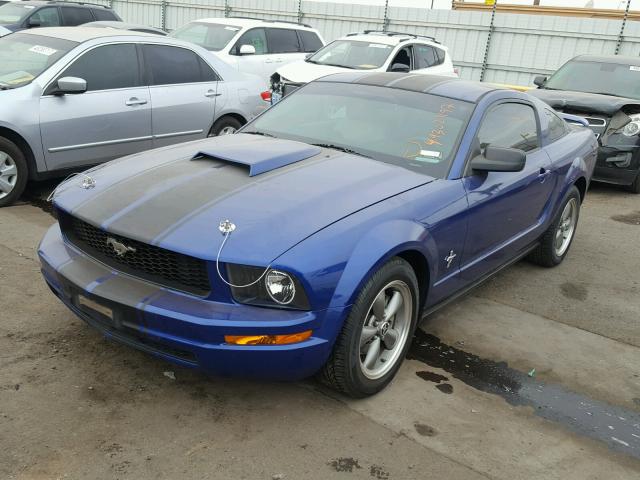 1ZVFT80N355166869 - 2005 FORD MUSTANG BLUE photo 2