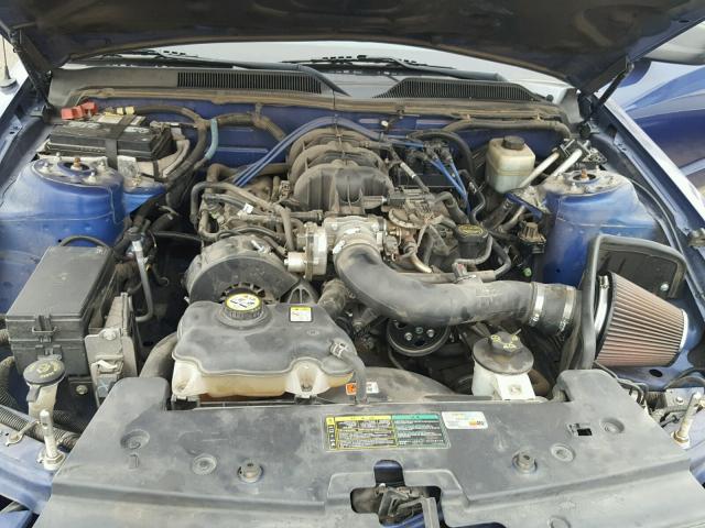 1ZVFT80N355166869 - 2005 FORD MUSTANG BLUE photo 7