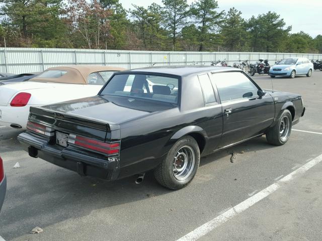1G4GJ1175HP457091 - 1987 BUICK REGAL Negro foto 4