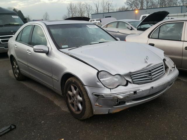 WDBRF81J34F456636 - 2004 MERCEDES-BENZ C 240 4MAT SILVER photo 1