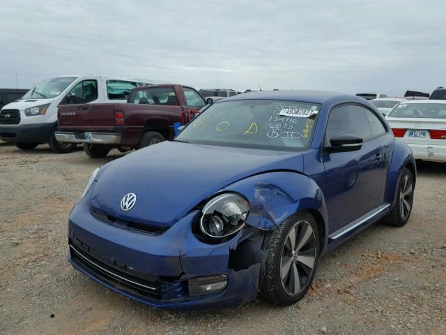 3VWVA7ATXCM616873 - 2012 VOLKSWAGEN BEETLE TUR BLUE photo 2