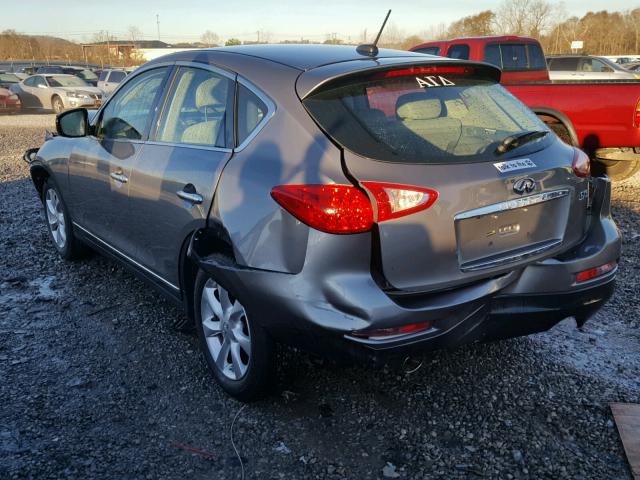 JN1AJ0HP7AM702090 - 2010 INFINITI EX35 BASE GRAY photo 3
