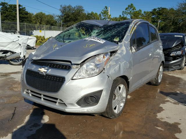 KL8CD6S96FC726509 - 2015 CHEVROLET SPARK 1LT GRAY photo 2