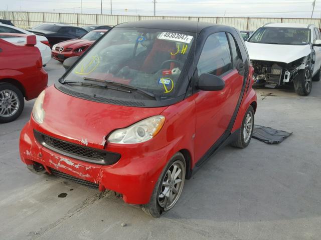 WMEEJ31X69K266447 - 2009 SMART FORTWO PUR RED photo 2