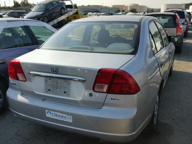 2HGES15172H544115 - 2002 HONDA CIVIC DX SILVER photo 4