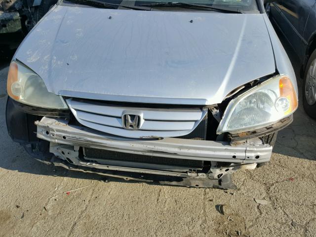 2HGES15172H544115 - 2002 HONDA CIVIC DX SILVER photo 9