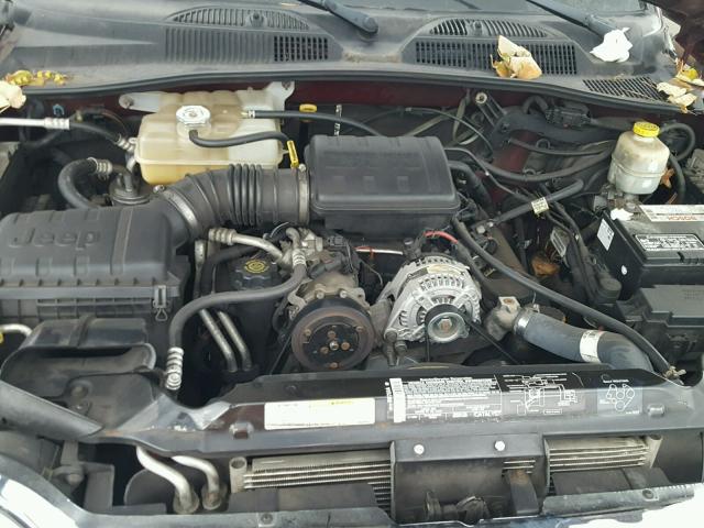 1J4GL48K23W699761 - 2003 JEEP LIBERTY SP MAROON photo 7