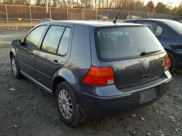 9BWGL61J644030088 - 2004 VOLKSWAGEN GOLF GLS GRAY photo 3