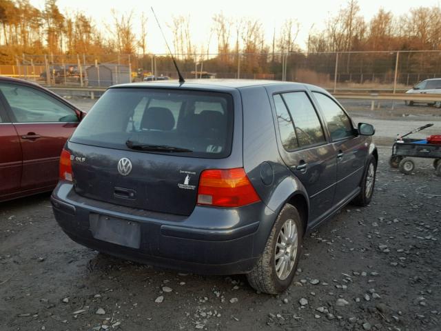 9BWGL61J644030088 - 2004 VOLKSWAGEN GOLF GLS GRAY photo 4