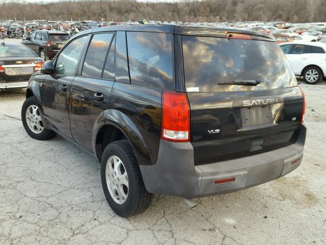 5GZCZ53485S812414 - 2005 SATURN VUE BLACK photo 3