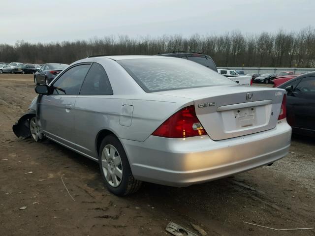 1HGEM22991L104506 - 2001 HONDA CIVIC SI SILVER photo 3