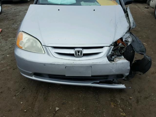 1HGEM22991L104506 - 2001 HONDA CIVIC SI SILVER photo 7