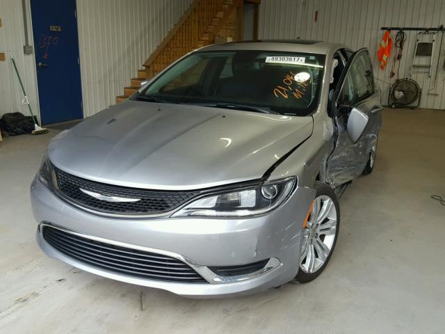 1C3CCCAB5FN642896 - 2015 CHRYSLER 200 LIMITE SILVER photo 2