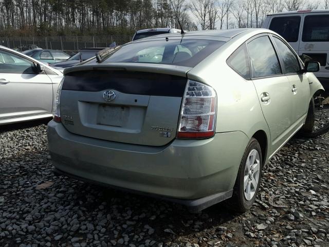 JTDKB20U877643781 - 2007 TOYOTA PRIUS GREEN photo 4