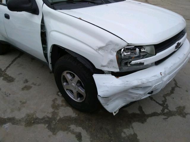 1GNDT13S442153347 - 2004 CHEVROLET TRAILBLAZE WHITE photo 9