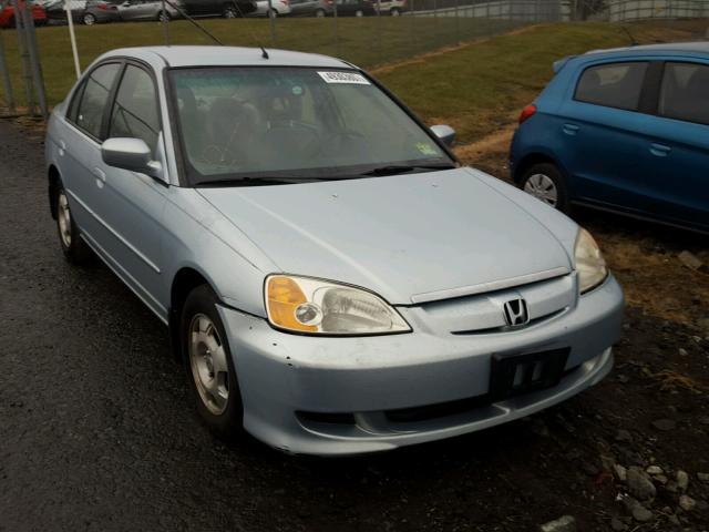 JHMES966X3S002393 - 2003 HONDA CIVIC HYBR BLUE photo 1