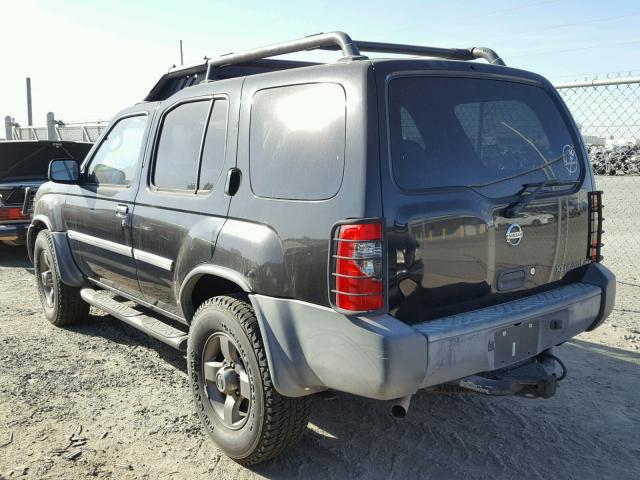 5N1ED28T42C509297 - 2002 NISSAN XTERRA XE BLACK photo 3