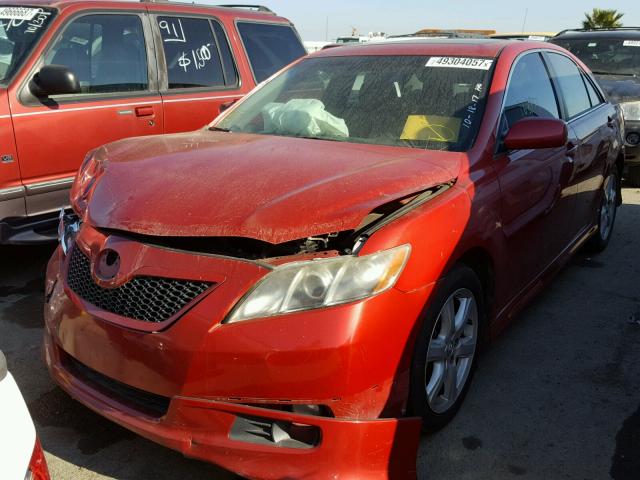 4T1BE46K58U223600 - 2008 TOYOTA CAMRY CE RED photo 2