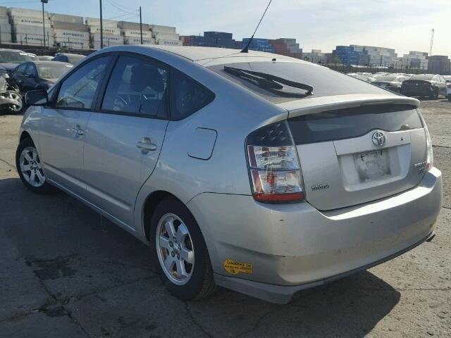 JTDKB20U153114547 - 2005 TOYOTA PRIUS SILVER photo 3