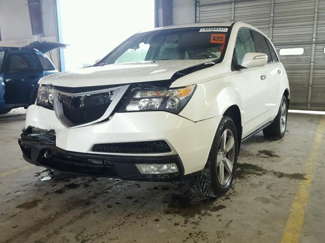 2HNYD2H62BH505056 - 2011 ACURA MDX TECHNO WHITE photo 2