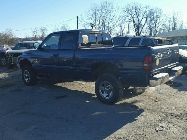 3B7HF12Y4YG109871 - 2000 DODGE RAM 1500 BLUE photo 3