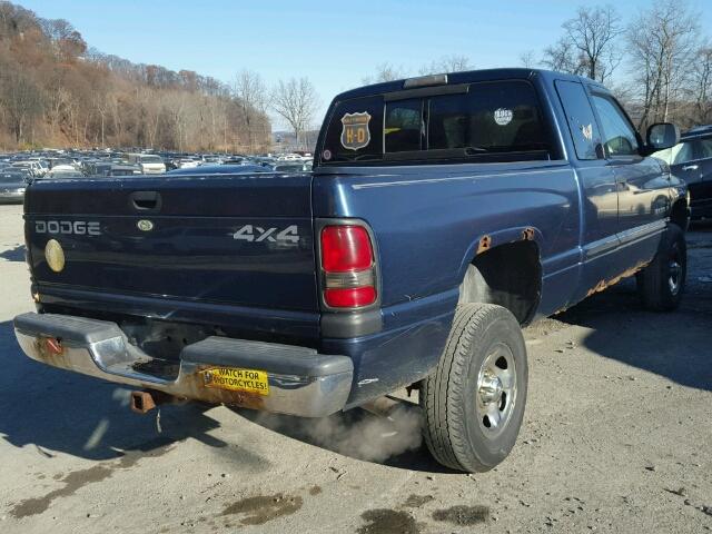 3B7HF12Y4YG109871 - 2000 DODGE RAM 1500 BLUE photo 4