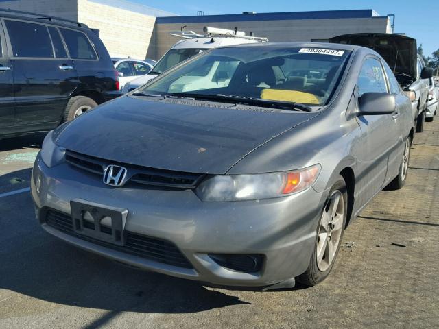 2HGFG12838H538781 - 2008 HONDA CIVIC EX GRAY photo 2