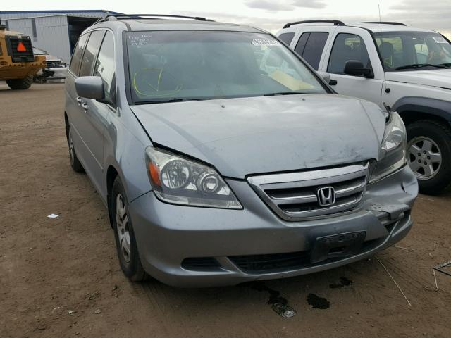 5FNRL38735B110695 - 2005 HONDA ODYSSEY EX SILVER photo 1