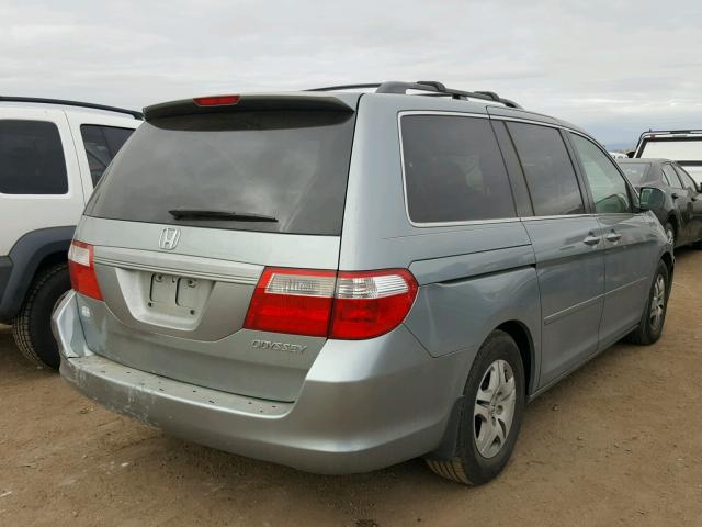 5FNRL38735B110695 - 2005 HONDA ODYSSEY EX SILVER photo 4