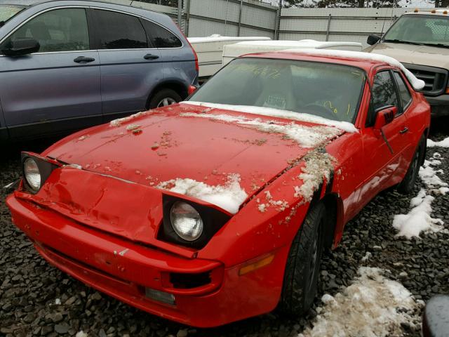 WP0AA094XKN450249 - 1989 PORSCHE 944 RED photo 2