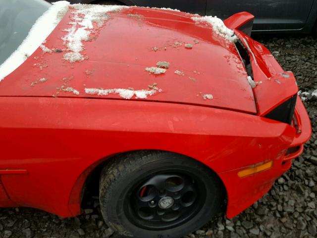 WP0AA094XKN450249 - 1989 PORSCHE 944 RED photo 9