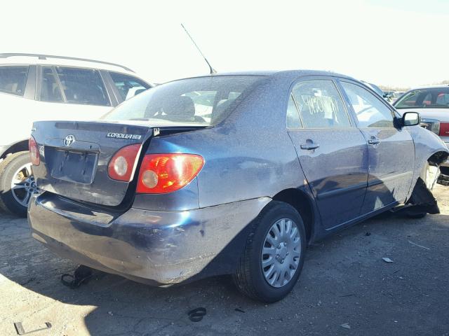 1NXBR32E07Z805181 - 2007 TOYOTA COROLLA CE BLUE photo 4