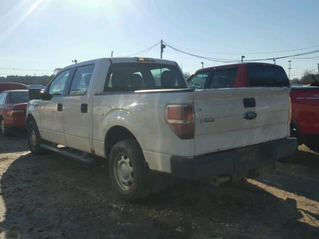 1FTEW1CW7AFC59447 - 2010 FORD F150 SUPER WHITE photo 3