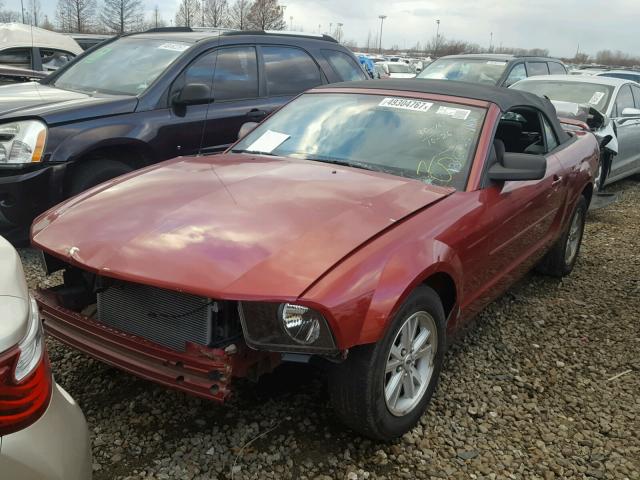 1ZVFT84N365185210 - 2006 FORD MUSTANG MAROON photo 2