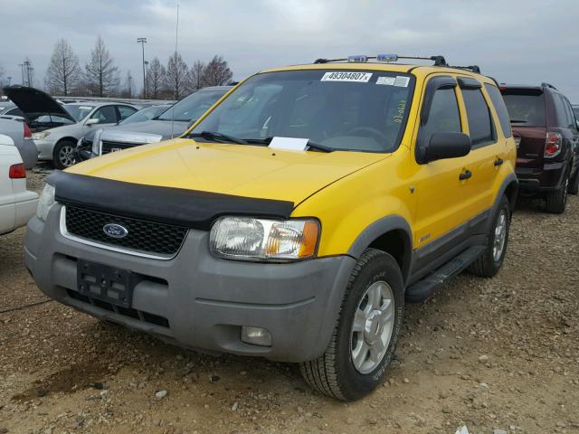 1FMCU04131KE97390 - 2001 FORD ESCAPE XLT YELLOW photo 2