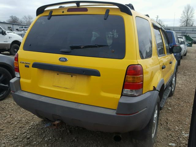 1FMCU04131KE97390 - 2001 FORD ESCAPE XLT YELLOW photo 4