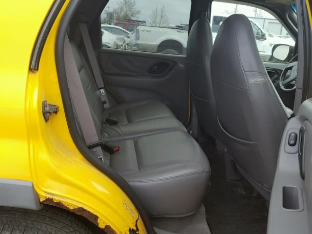 1FMCU04131KE97390 - 2001 FORD ESCAPE XLT YELLOW photo 6