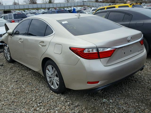 JTHBK1GG5E2092373 - 2014 LEXUS ES 350 GOLD photo 3