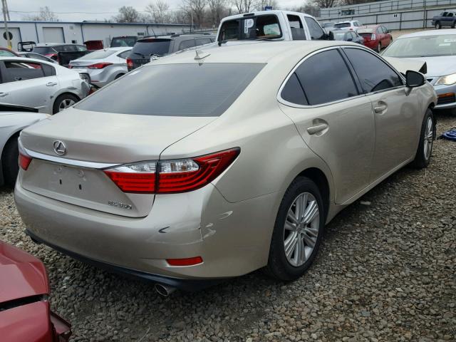 JTHBK1GG5E2092373 - 2014 LEXUS ES 350 GOLD photo 4