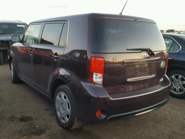 JTLZE4FE3DJ047370 - 2013 TOYOTA SCION XB MAROON photo 3