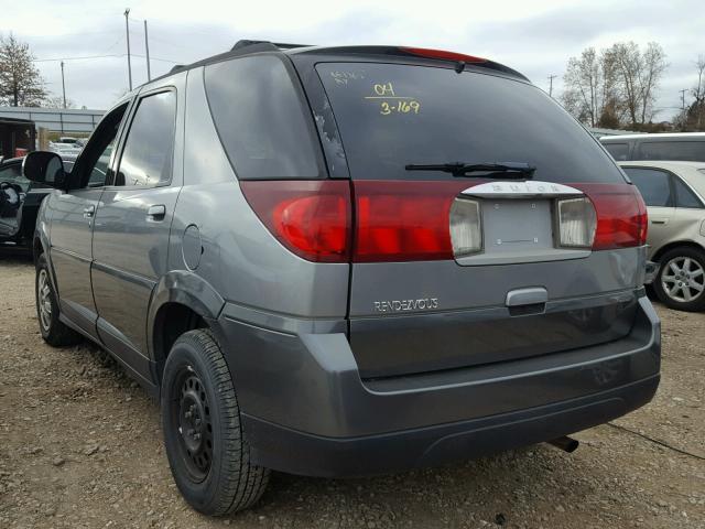 3G5DA03E44S569798 - 2004 BUICK RENDEZVOUS SILVER photo 3